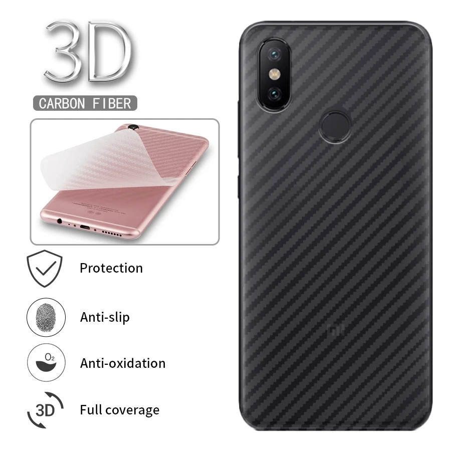 Jappinen 5 шт./лот защитная пленка из углеродного волокна для Xiaomi mi A2 Lite A1 8 9 SE Red Note 6 7 Pro