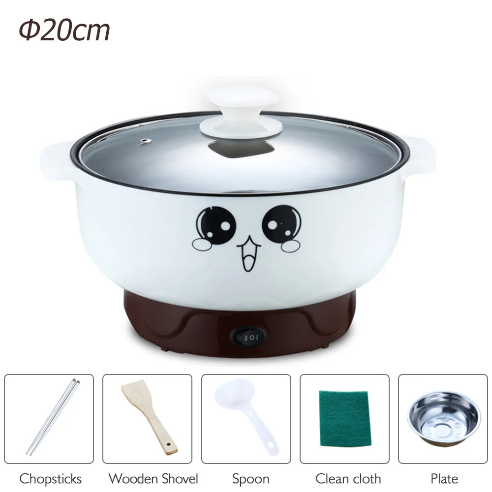 Multifunction electric Skillet Stainless Steel Hot pot noodles rice Cooker Steamed egg Soup pot MINI heating pan Cooking rice
Multifunction electric Skillet Stainless Steel Hot pot noodles rice Cooker Steamed egg Soup pot MINI heating pan Cooking rice