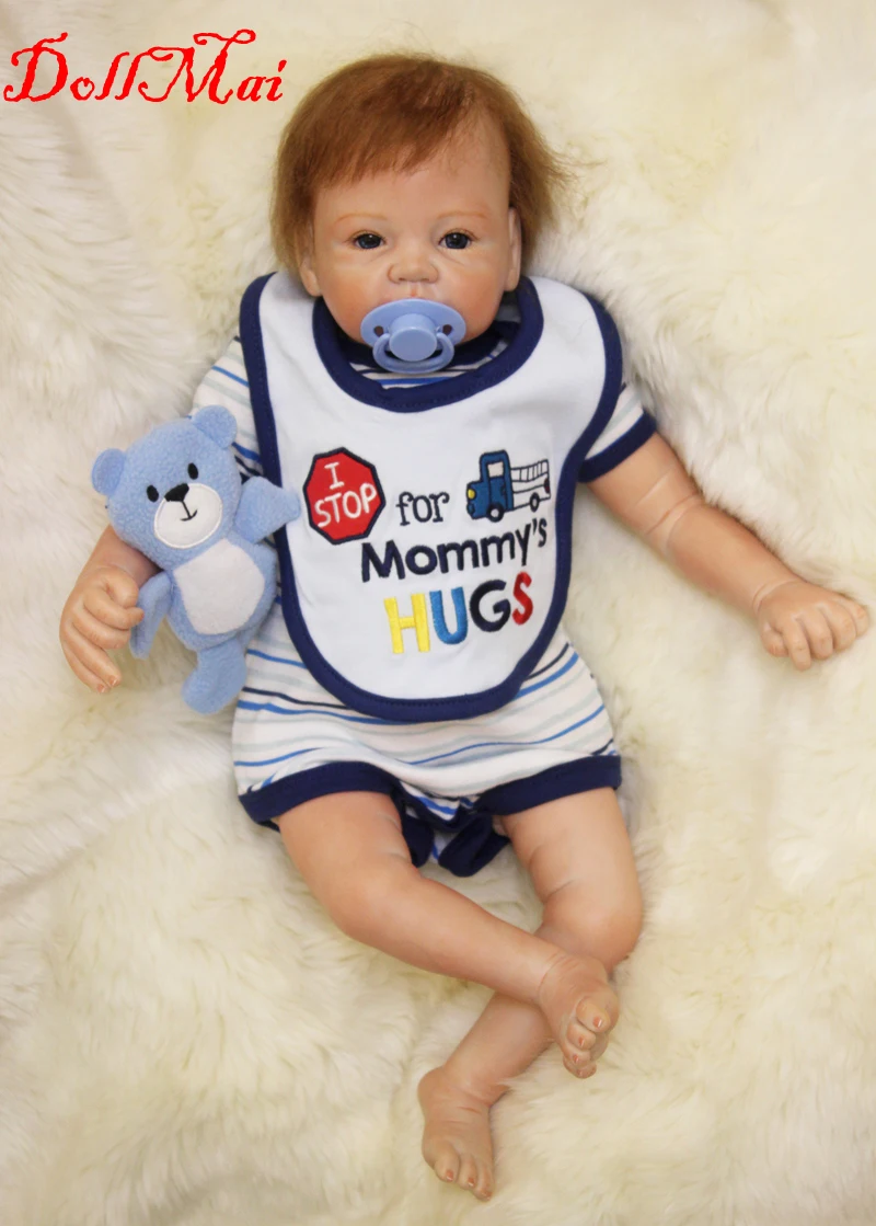 dollmai 22" Baby-reborn girl doll handmade doll soft silicone vinyl fashion lifelike boneca reborn baby toys for kids
dollmai 22" Baby-reborn girl doll handmade doll soft silicone vinyl fashion lifelike boneca reborn baby toys for kids