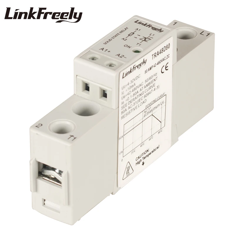 TRA48D80 10pcs Miniature SSR Solid State Relay 80A 42-480VAC Output Input 5V 12V 24V 32VDC Remote Control Relay Module & Board
TRA48D80 10pcs Miniature SSR Solid State Relay 80A 42-480VAC Output Input 5V 12V 24V 32VDC Remote Control Relay Module & Board