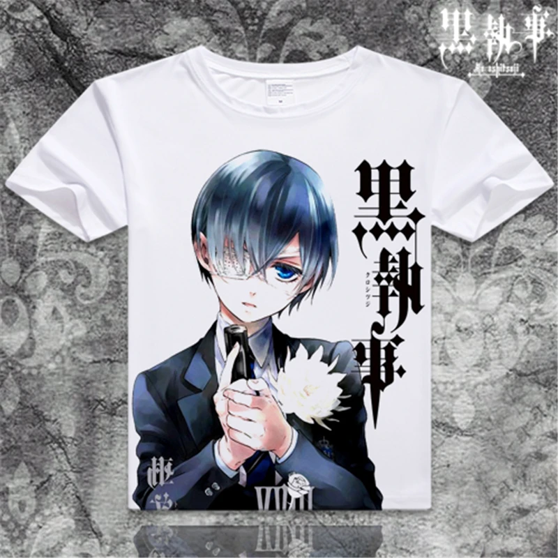 New Anime Black Butler Cosplay T-Shirt Short Sleeve O-Neck T-shirt Cotton T Shirt for Women/Men Summer Clothes Basic Tees S-4XL
New Anime Black Butler Cosplay T-Shirt Short Sleeve O-Neck T-shirt Cotton T Shirt for Women/Men Summer Clothes Basic Tees S-4XL