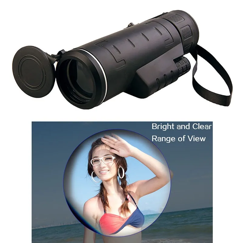 

2017 High Quality 40X60 Telescope HD Vision Focus Zoom Optic Len Portable Travelling Monocular Telescope Outdoor Hunting Hiking