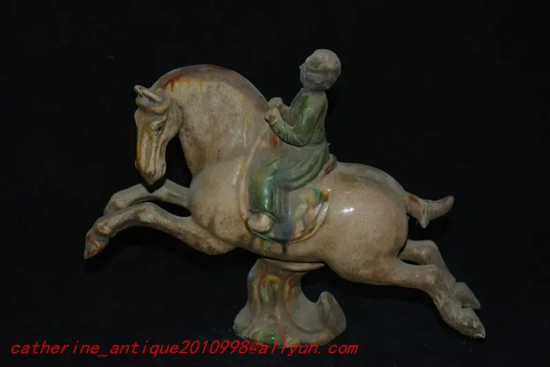 

Antique Tang Sancai porcelain pottery statue #3,carved culpture crafts,Decoration,Collection&Adornment,Free shipping