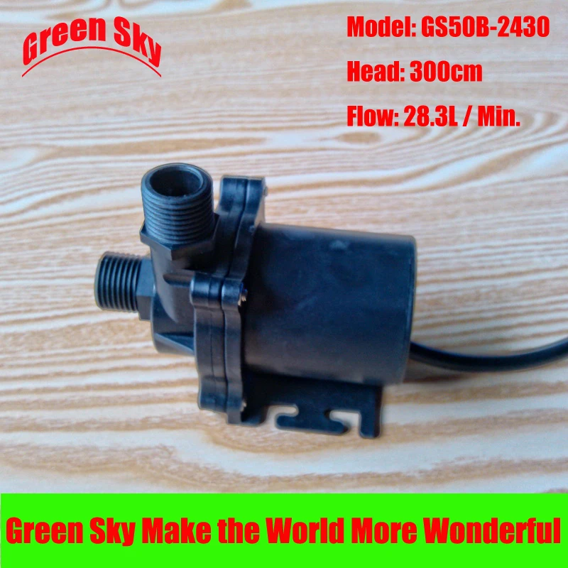 28.3L/Min 300cm Head 24V DC 36W Submersible fountain aquarium circulation brushless mini water circulation pump
28.3L/Min 300cm Head 24V DC 36W Submersible fountain aquarium circulation brushless mini water circulation pump