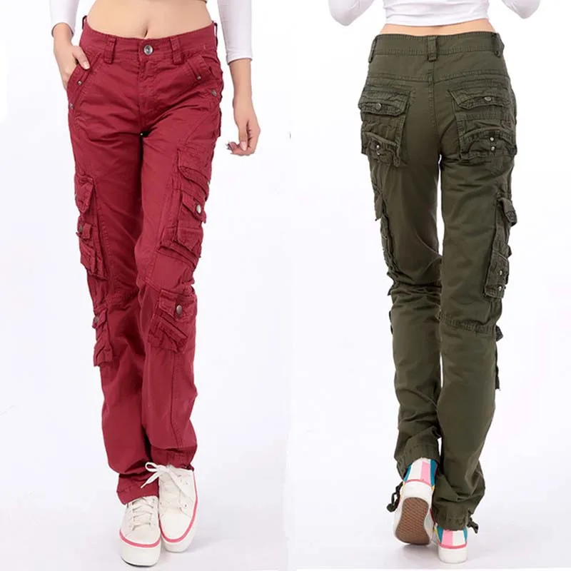 New Fashion Women Casual Cargo Pants with Many Pocket Cotton Straight Loose Baggy Couples Pants Hip Hop Leisure Trousers Clothes
New Fashion Women Casual Cargo Pants with Many Pocket Cotton Straight Loose Baggy Couples Pants Hip Hop Leisure Trousers Clothes