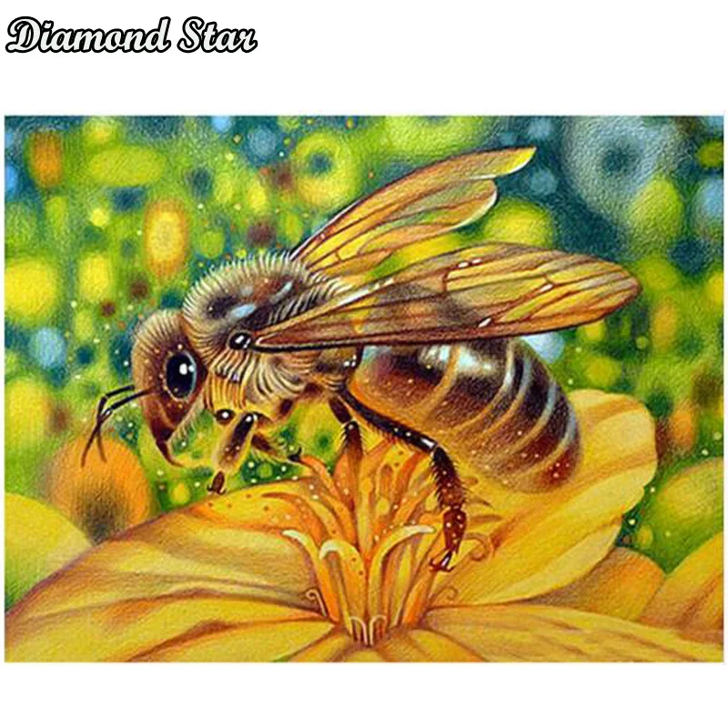 Full Square Drill 5D DIY Diamond Painting Animal bee Embroidery Cross Stitch Mosaic Home Decor Gift wedding decoration
Full Square Drill 5D DIY Diamond Painting Animal bee Embroidery Cross Stitch Mosaic Home Decor Gift wedding decoration
