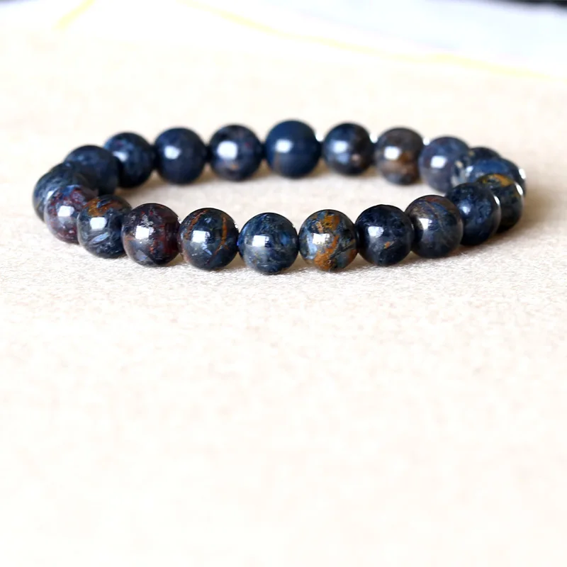 Genuine Natural Gold Blue Pietersite Namibia Stretch Men's Bracelet Round Beads 8mm
Genuine Natural Gold Blue Pietersite Namibia Stretch Men's Bracelet Round Beads 8mm
