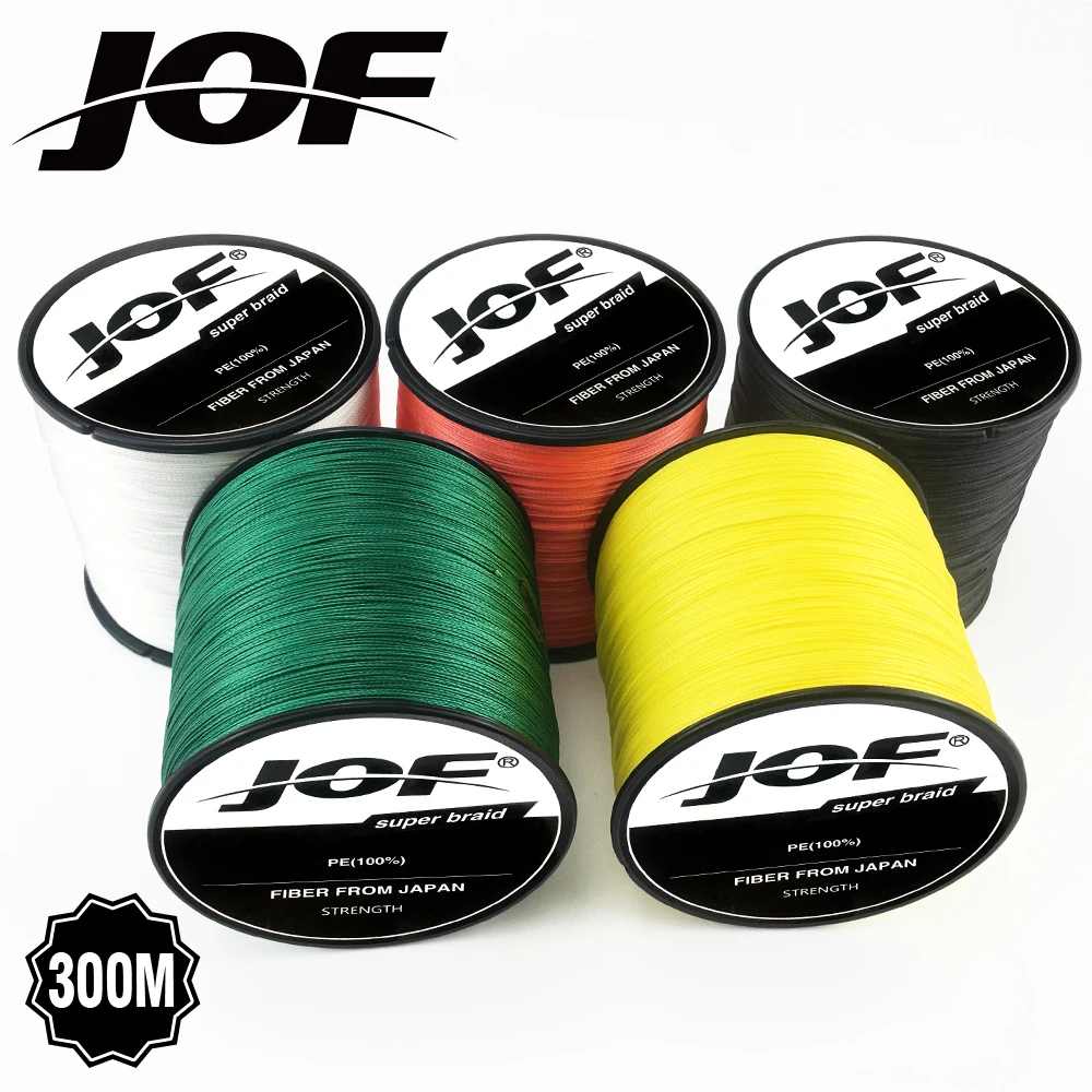 JOF 300M 8 Strand Weaves Fishing Line PE Braided Super Strong Multifilament PE Braided Fishing Line 22 31 39 43 52 61 78LB
JOF 300M 8 Strand Weaves Fishing Line PE Braided Super Strong Multifilament PE Braided Fishing Line 22 31 39 43 52 61 78LB