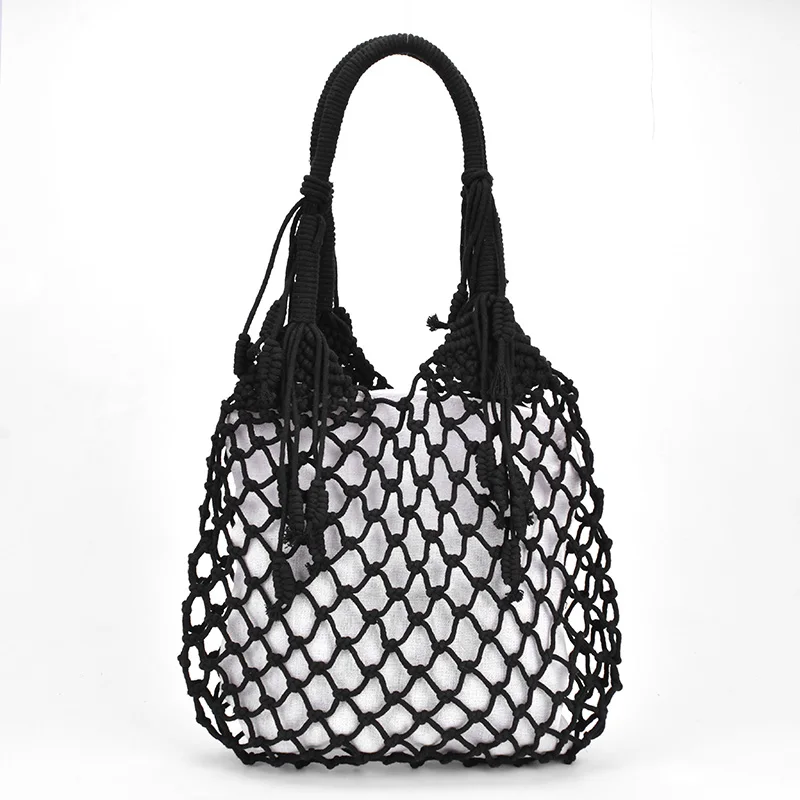 Mesh Tassels Straw Women Handbag Hollow Woven Shoulder bags for women Straw Bag Cotton Rope Net Beach Women's bag Lady Hand Bags
Mesh Tassels Straw Women Handbag Hollow Woven Shoulder bags for women Straw Bag Cotton Rope Net Beach Women's bag Lady Hand Bags