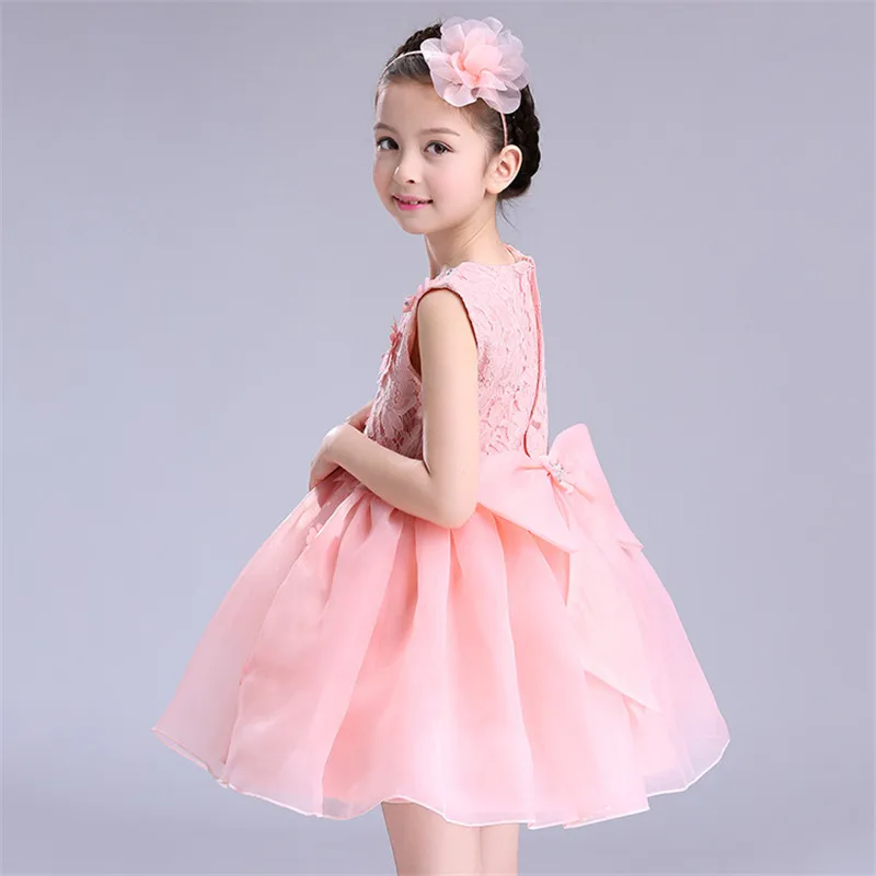 Pink Ball Gown Flower Girl Dresses for Weddings Lace Sweet Dress Appliques Elegant Mingli Tengda | Свадьбы и торжества