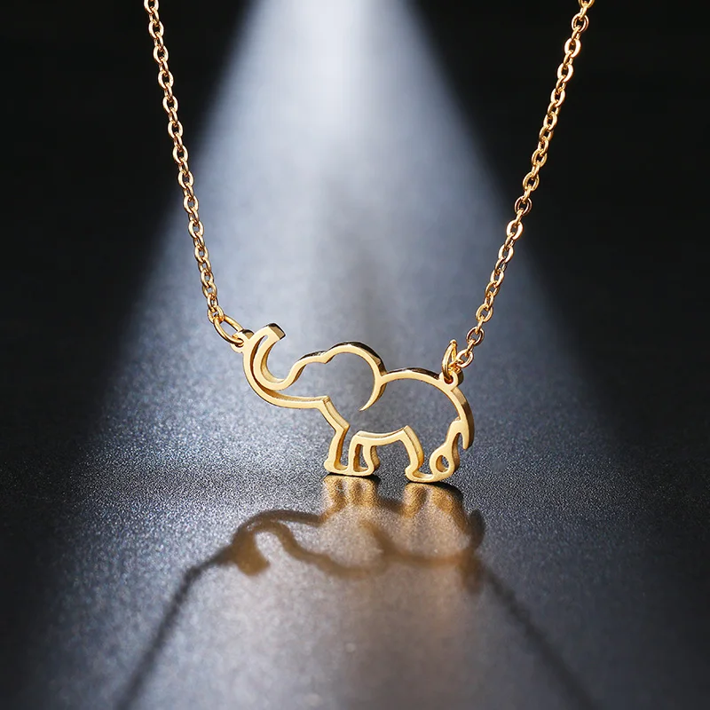 DOTIFI Stainless Steel Necklace For Women Lover's Origami Elephant Pendant Necklaces For Women Gothic Jewelry Collares De Moda
DOTIFI Stainless Steel Necklace For Women Lover's Origami Elephant Pendant Necklaces For Women Gothic Jewelry Collares De Moda