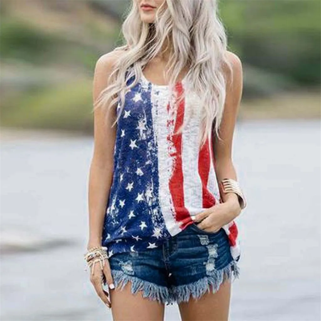 Sleeveless Women T Shirt American 4th of July Tee Shirt Flag Print Summer Striped Top Camisetas Verano Mujer 2022 Dropshipping c
Sleeveless Women T Shirt American 4th of July Tee Shirt Flag Print Summer Striped Top Camisetas Verano Mujer 2022 Dropshipping c