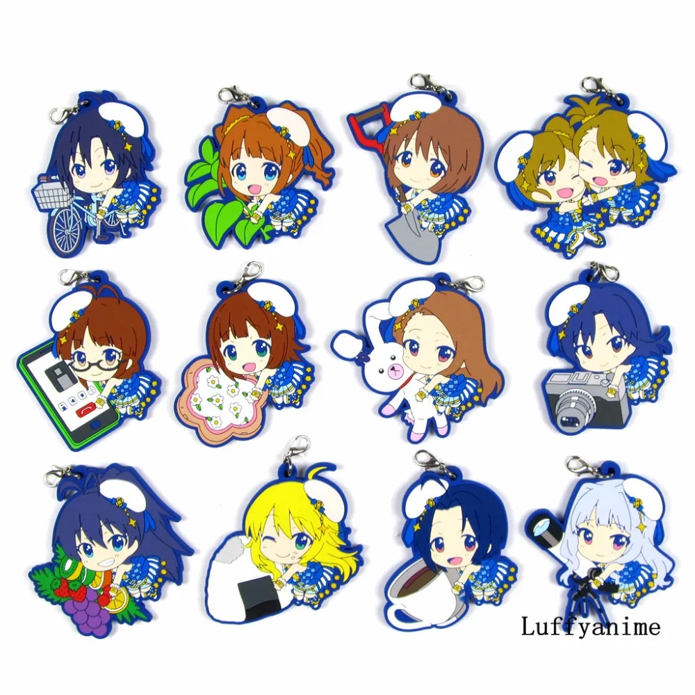 THE IDOL MASTER Platinum Stars Mascot Rubber Pendant idolmaster Kikuchi Makoto Hoshii Miki amami haruka Minase Iori Phone Strap
THE IDOL MASTER Platinum Stars Mascot Rubber Pendant idolmaster Kikuchi Makoto Hoshii Miki amami haruka Minase Iori Phone Strap
