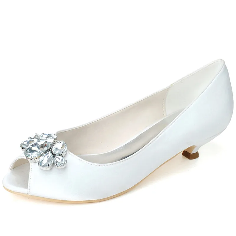 Kitten Heels Satin Crystals Dress Shoes Women Peep Toe Heeled Slip on Evening Prom Wedding Bridal Party Ladies Pumps
Kitten Heels Satin Crystals Dress Shoes Women Peep Toe Heeled Slip on Evening Prom Wedding Bridal Party Ladies Pumps