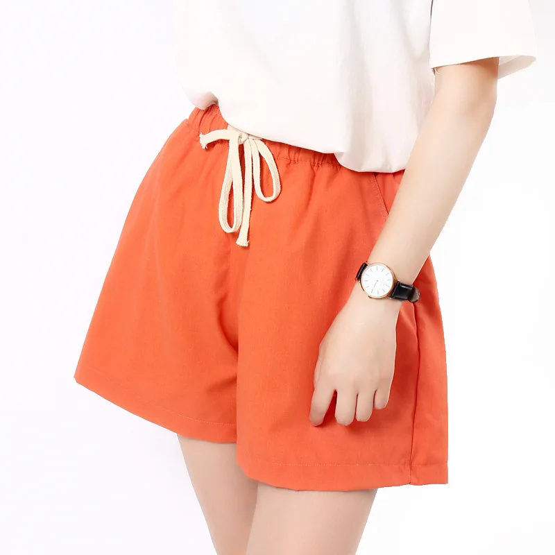 Danjeaner S-2XL Shorts Feminino Women Casual Fashion Candy Color Wide Leg Shorts Plus Size Loose Leisure Drawstring Shorts
Danjeaner S-2XL Shorts Feminino Women Casual Fashion Candy Color Wide Leg Shorts Plus Size Loose Leisure Drawstring Shorts