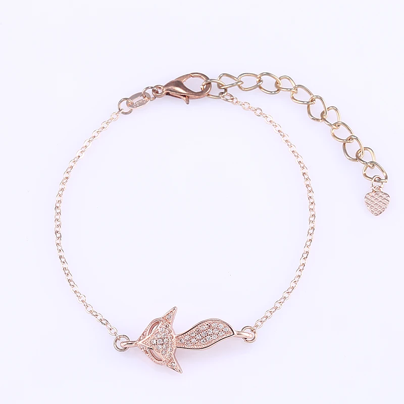 Hot Sale Micro Pave Inlay Zircon Fox Connector Animal Charm Chain Bracelet Fit Women Jewelry Making DIY Brass Metal Bijoux Craft
Hot Sale Micro Pave Inlay Zircon Fox Connector Animal Charm Chain Bracelet Fit Women Jewelry Making DIY Brass Metal Bijoux Craft
