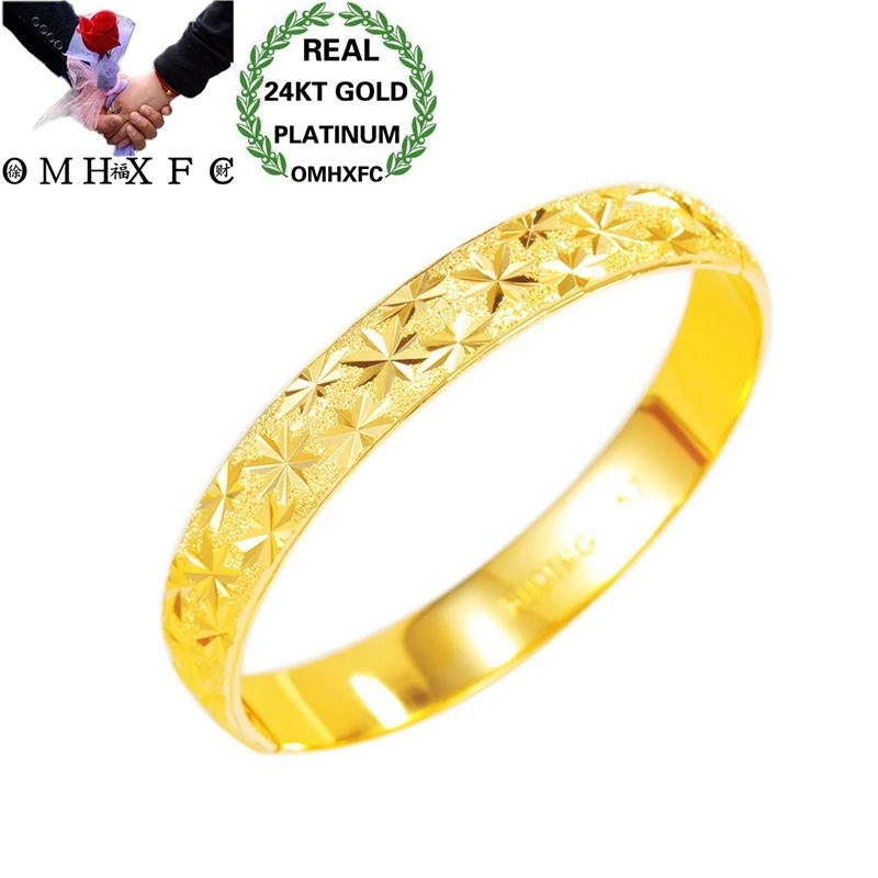 OMHXFC Wholesale European Fashion Woman Party Birthday Wedding Mother Gift Vintage Star Wide 24KT Gold Bracelet Bangle ES162
OMHXFC Wholesale European Fashion Woman Party Birthday Wedding Mother Gift Vintage Star Wide 24KT Gold Bracelet Bangle ES162