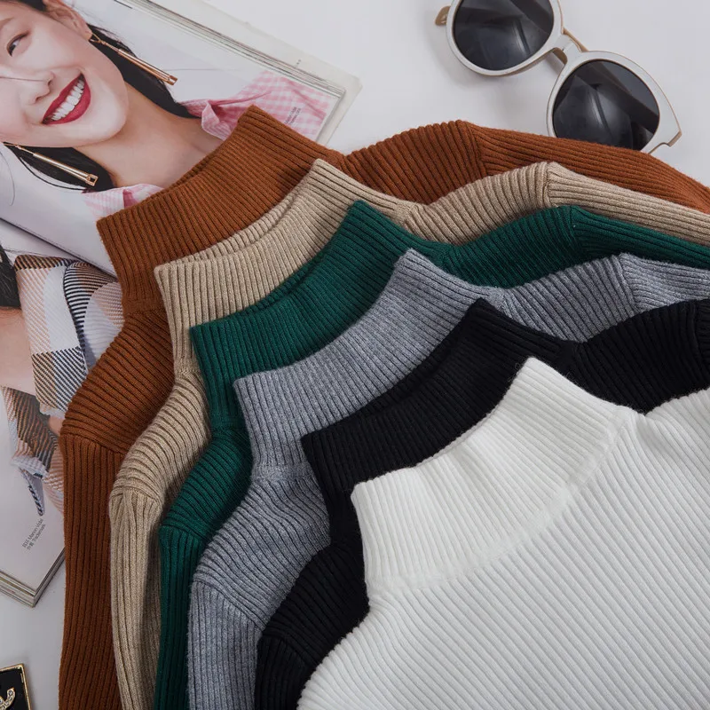 Autumn Women Pullovers Sweater Sexy Knitted Elasticity Jumper Slim Turtleneck Warm Female Sweaters Girl Lady Pullover lace shirt
Autumn Women Pullovers Sweater Sexy Knitted Elasticity Jumper Slim Turtleneck Warm Female Sweaters Girl Lady Pullover lace shirt