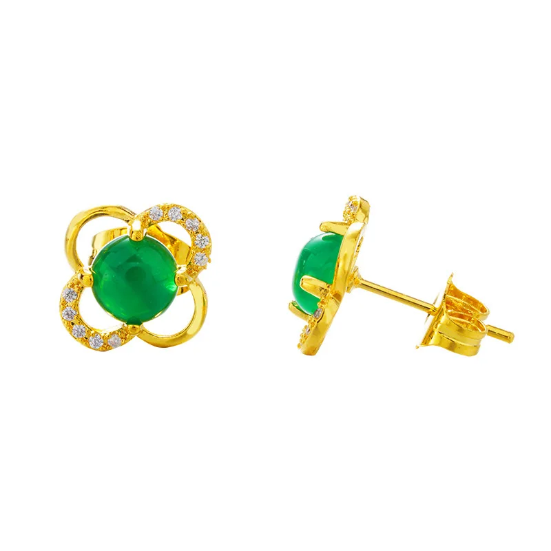 24K gold jewelry for Women's Flower natural Crystal Studs Earrings forwomen Girls Elegant Rose Flower Heart Ear Jewelry Gifts
24K gold jewelry for Women's Flower natural Crystal Studs Earrings forwomen Girls Elegant Rose Flower Heart Ear Jewelry Gifts