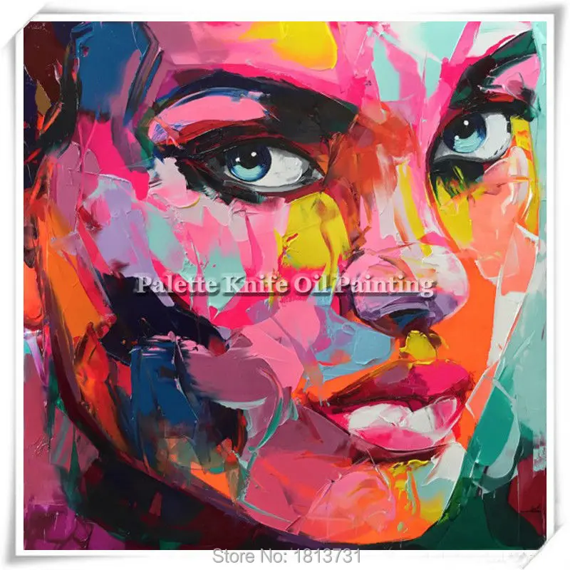 Portrait Face Oil painting Palette Knife Impasto figure canvas Hand painted Francoise Nielly Wall Art Pictures for living room 3
Portrait Face Oil painting Palette Knife Impasto figure canvas Hand painted Francoise Nielly Wall Art Pictures for living room 3