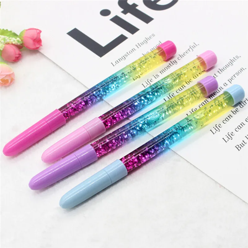1PC Colorful Wand Fairy Pens Sequins Liquid Quicksand Gel Ink Pen School Office Supplies
1PC Colorful Wand Fairy Pens Sequins Liquid Quicksand Gel Ink Pen School Office Supplies