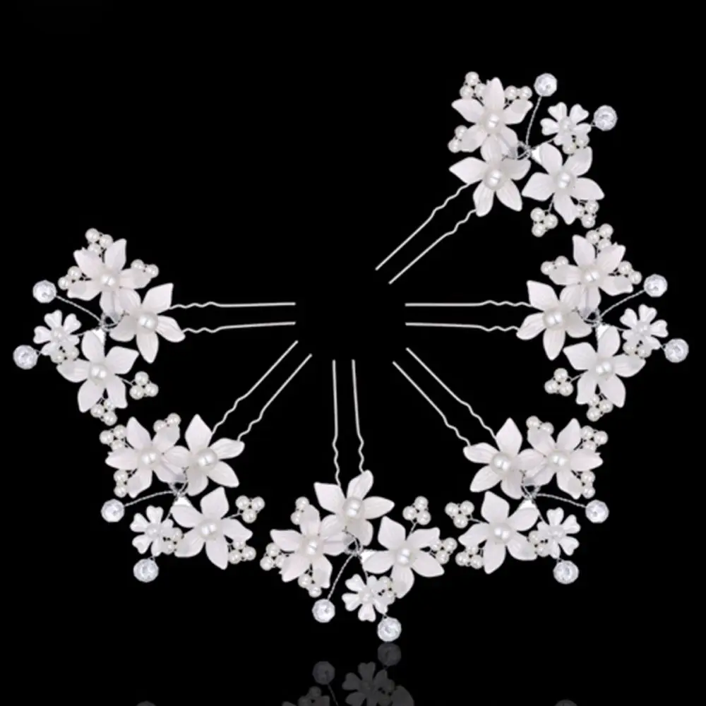 Fashion Women Wedding Bridal Pearl Hair Pins Flower Crystal Hair Clips Bridal Headdress Accessories hairpin Wholesale
Fashion Women Wedding Bridal Pearl Hair Pins Flower Crystal Hair Clips Bridal Headdress Accessories hairpin Wholesale