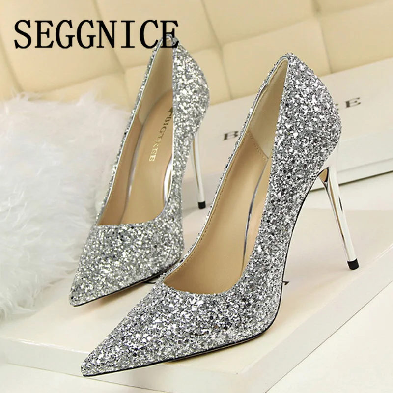 2022 High Heel Sexy Shoes for Women's Luxury 10CM Heels Pumps Bling Party Ladies Fashion Pointed Toe Shoes Woman Night Club
2022 High Heel Sexy Shoes for Women's Luxury 10CM Heels Pumps Bling Party Ladies Fashion Pointed Toe Shoes Woman Night Club