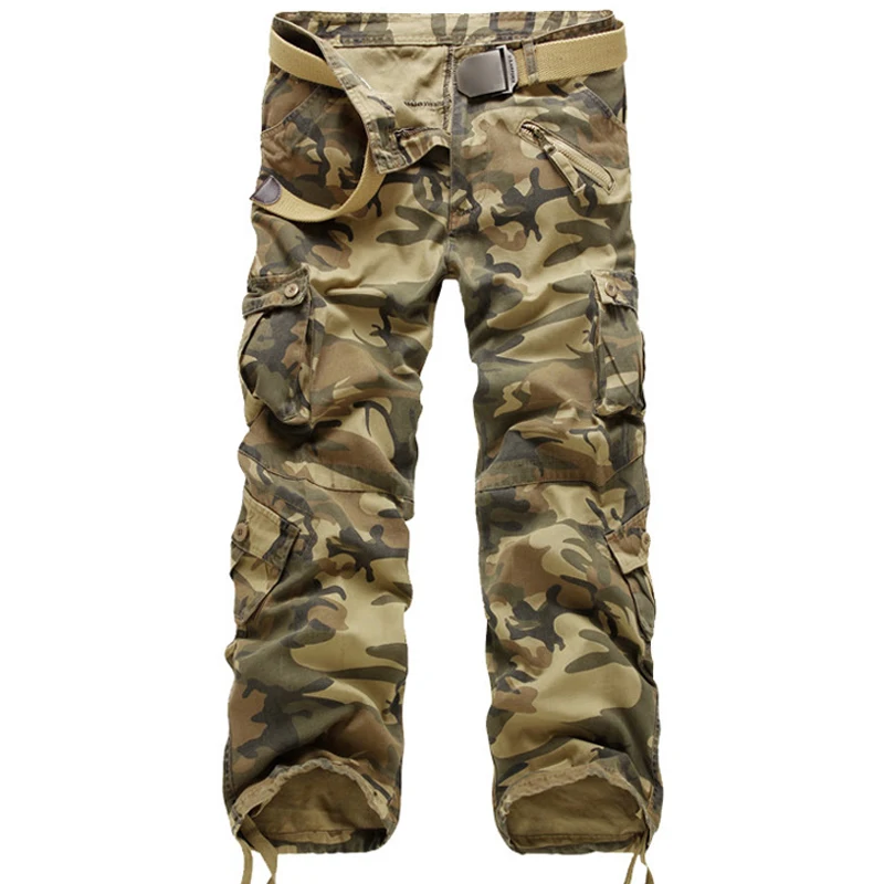 New Brand Cargo Pants Men Military Straight Trousers Mens Casual Cotton Camouflage Multi-Pocket Long Pants Camo Washed Trouers
New Brand Cargo Pants Men Military Straight Trousers Mens Casual Cotton Camouflage Multi-Pocket Long Pants Camo Washed Trouers