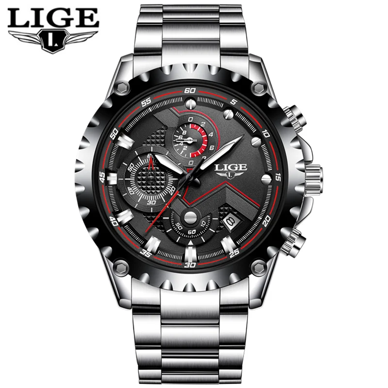 LIGE Watch Men Fashion Sport Quartz Clock Mens Watches Top Brand Luxury Full Steel Business Waterproof Watch Relogio Masculino
LIGE Watch Men Fashion Sport Quartz Clock Mens Watches Top Brand Luxury Full Steel Business Waterproof Watch Relogio Masculino