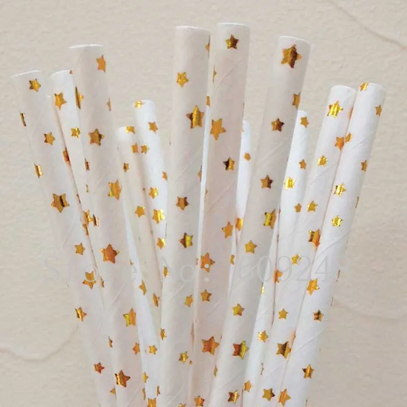 100pcs Gold Foil Star Paper Straws,Metallic Gold Paper Drinking Straw,Kids Birthday Wedding Anniversary Christmas Party Decor
100pcs Gold Foil Star Paper Straws,Metallic Gold Paper Drinking Straw,Kids Birthday Wedding Anniversary Christmas Party Decor
