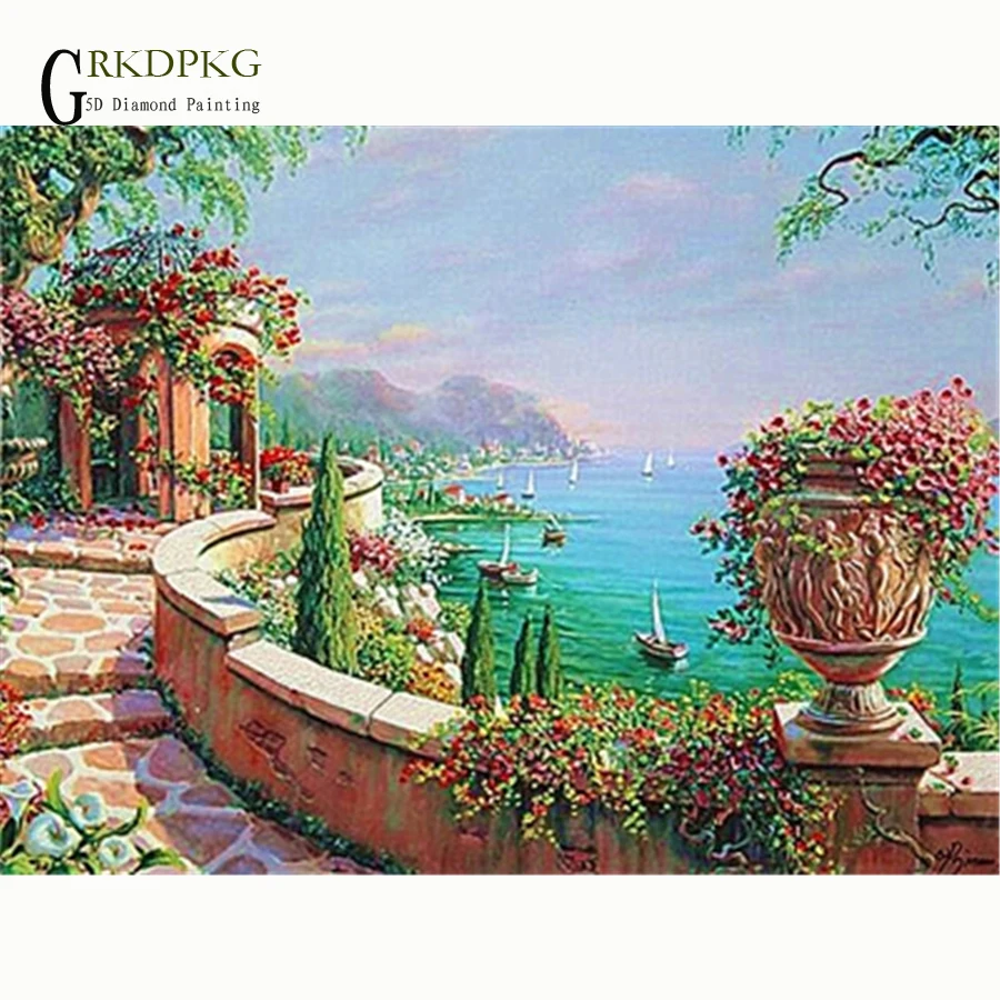 GRKDPKJ Home decoration 5D DIY Diamond Coastline building Embroidery Patterns Cross Stitch Mosaic Needlework diamond Rhinestone
GRKDPKJ Home decoration 5D DIY Diamond Coastline building Embroidery Patterns Cross Stitch Mosaic Needlework diamond Rhinestone