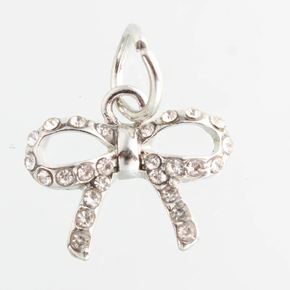 20P/lot Silver Crystal Bow Dangle Charm/Endless Charms Floating Locket Necklace/Endless Bracelets Jewelry
20P/lot Silver Crystal Bow Dangle Charm/Endless Charms Floating Locket Necklace/Endless Bracelets Jewelry