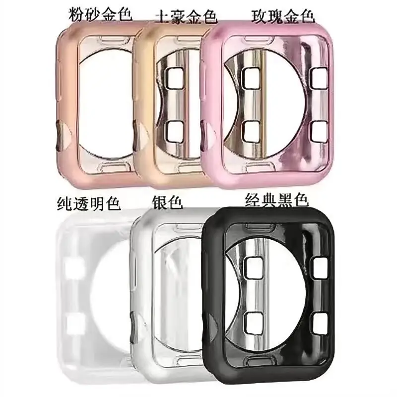 Горячая Распродажа часы Защитный чехол рамка мягкий TPU для Apple Watch серии 3/2/1