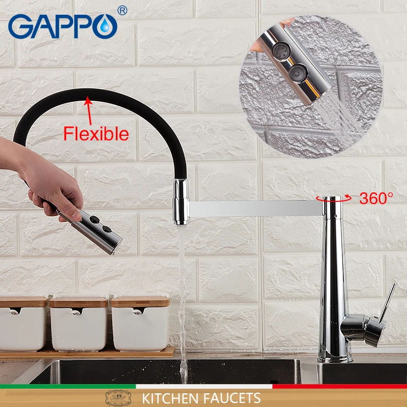 GAPPO Kitchen Faucets black chrome kitchen sink faucet flexible tap single handle kitchen mixer faucet mixer water taps
GAPPO Kitchen Faucets black chrome kitchen sink faucet flexible tap single handle kitchen mixer faucet mixer water taps