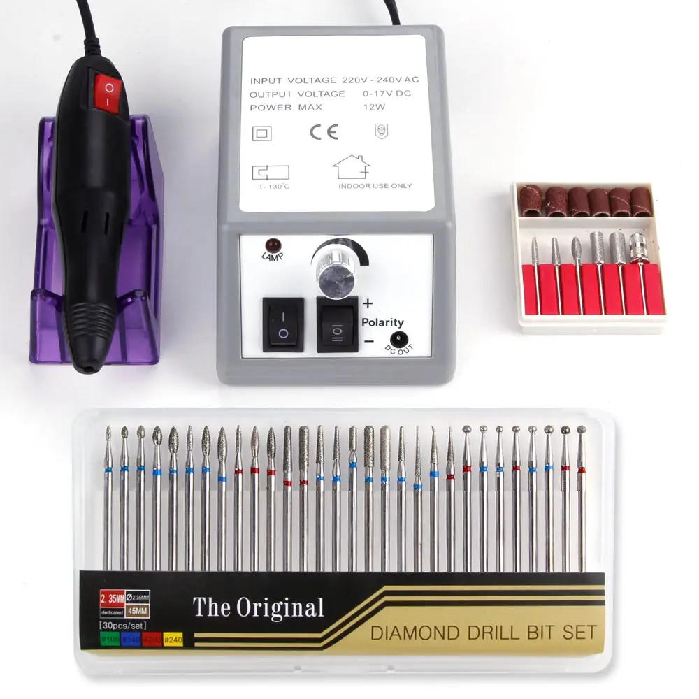 20000RPM Electric Nail Drill Manicure 30pc Diamond Nail Drill Bit Set Manicure Pedicure Machine Milling Cutter Rotary Burrs
20000RPM Electric Nail Drill Manicure 30pc Diamond Nail Drill Bit Set Manicure Pedicure Machine Milling Cutter Rotary Burrs