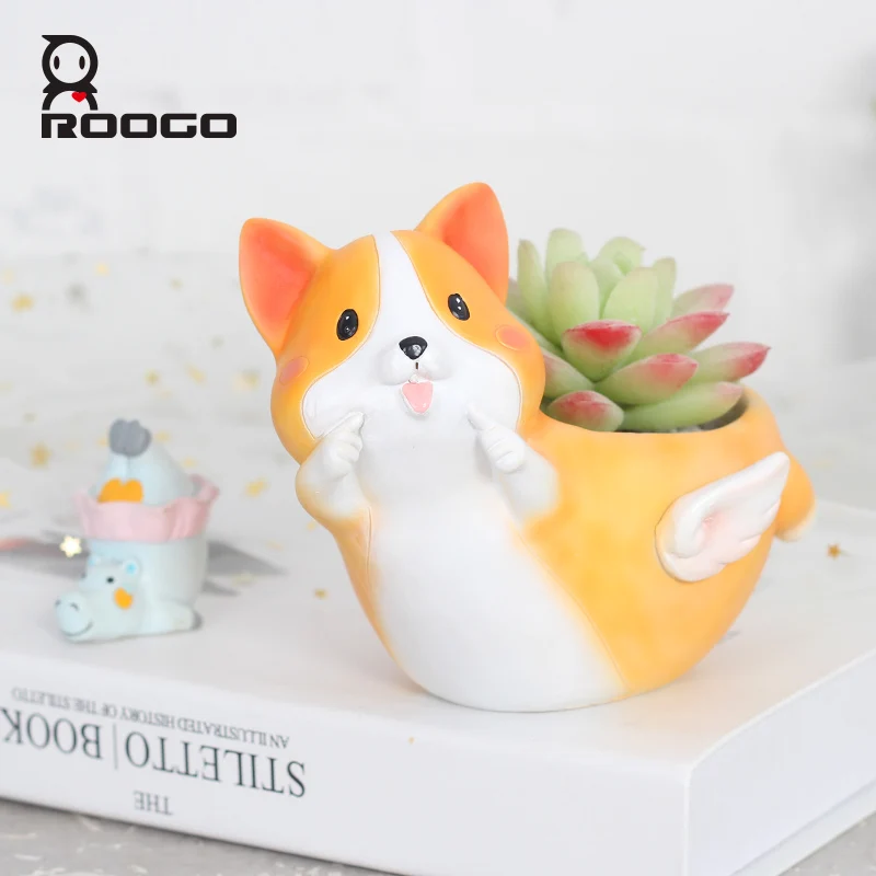 ROOGO Cartoon flower pot Animal Angel Style Flower Pot Succulent planter pot Home garden Decoration Living Room Balcony bonsai
ROOGO Cartoon flower pot Animal Angel Style Flower Pot Succulent planter pot Home garden Decoration Living Room Balcony bonsai