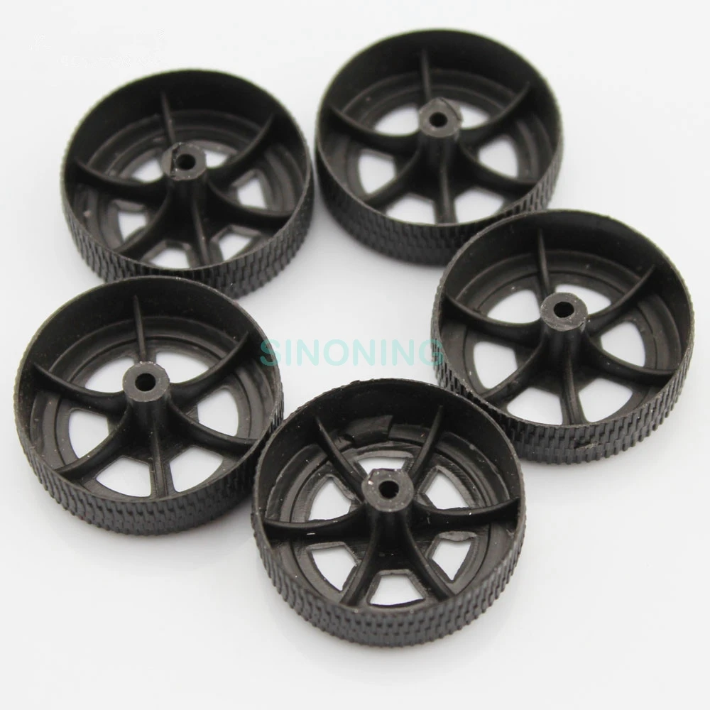 

20pics Plastic toy car wheels accessories DIY 30*9*1.9mm wheel 30mm for 2mm axle