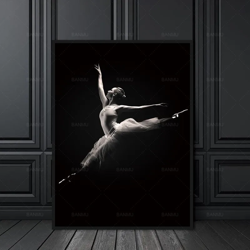 Nordic Canvas painting wall art decoration for the living room Black And White Dancer Figure modern print picture
Nordic Canvas painting wall art decoration for the living room Black And White Dancer Figure modern print picture