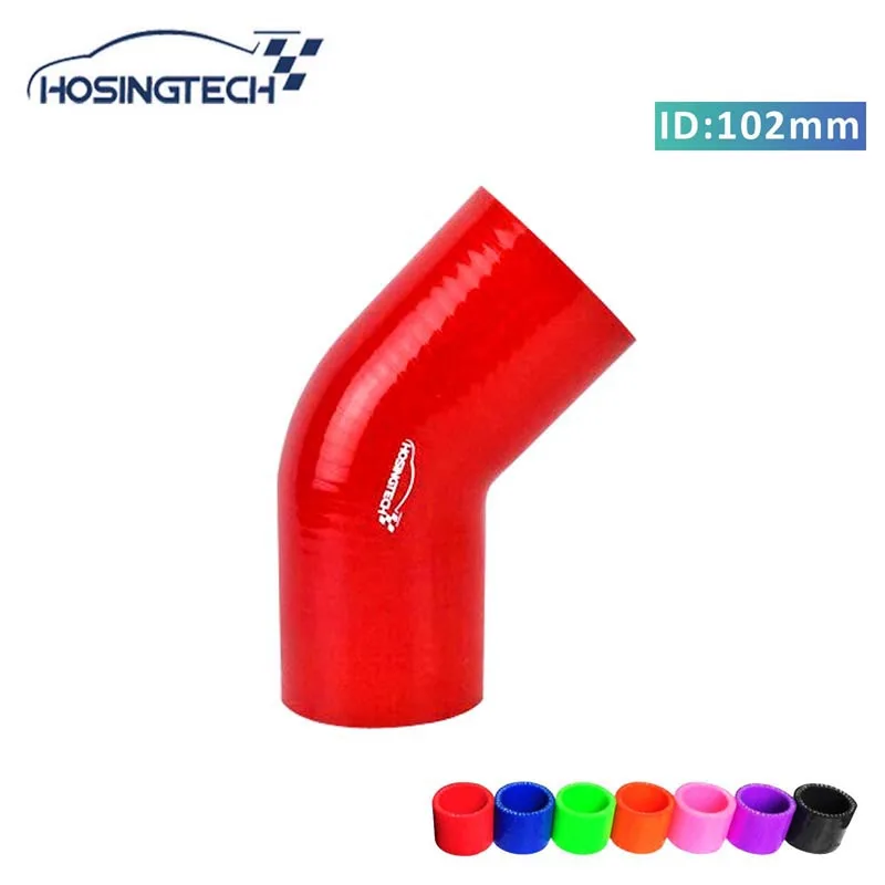 HOSINGTECH-quality warranty 102mm 4" red flexible 45degree silicone elbow turbo hose for automotive
HOSINGTECH-quality warranty 102mm 4" red flexible 45degree silicone elbow turbo hose for automotive