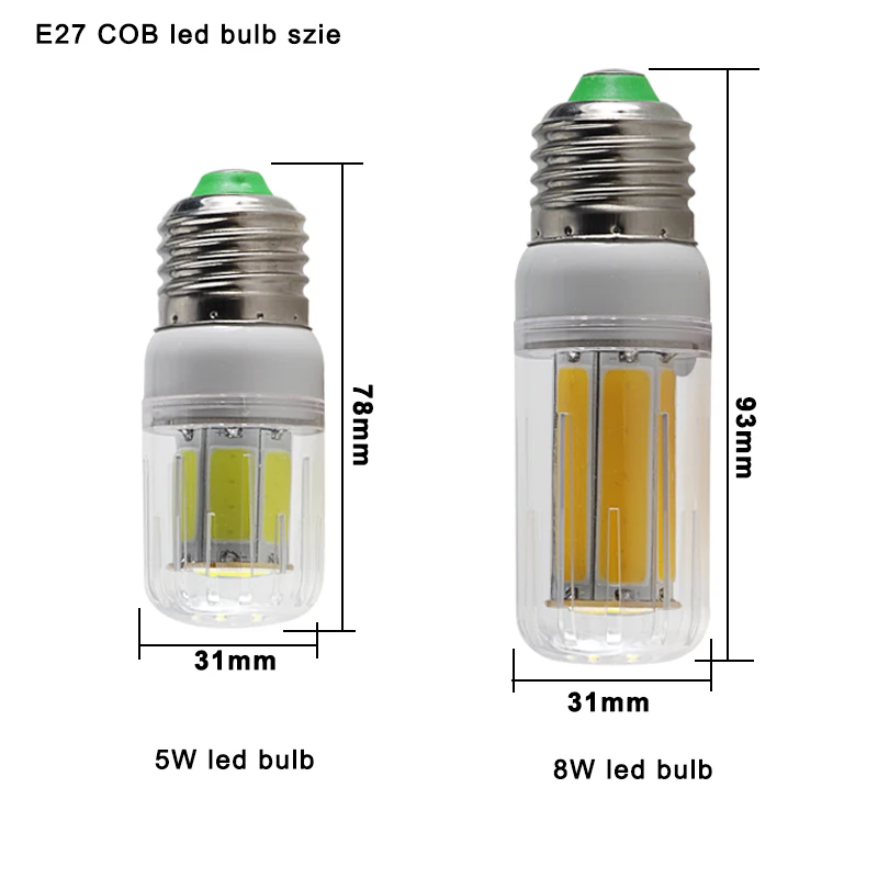 2X lampada led E12 e27 E14 B22 GU10 B15 G9 5W 8W COB bulb light 110v 220v high quality super corn bulbs blue yellow red lighting
2X lampada led E12 e27 E14 B22 GU10 B15 G9 5W 8W COB bulb light 110v 220v high quality super corn bulbs blue yellow red lighting