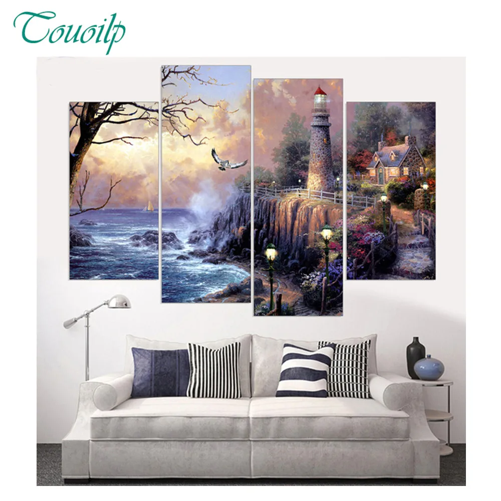 4Pieces Wall Picture sea,lighthouse,5D DIY Diamond Painting,diamond Embroidery Full Cross Stitch Rhinestone diamond Mosaic art
4Pieces Wall Picture sea,lighthouse,5D DIY Diamond Painting,diamond Embroidery Full Cross Stitch Rhinestone diamond Mosaic art