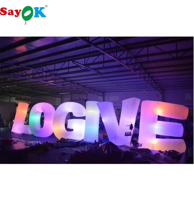 Sayok 1.2m High Inflatable LED Letters Customize A to Z 26 Pieces Letters for Wedding Party Club Decorations
Sayok 1.2m High Inflatable LED Letters Customize A to Z 26 Pieces Letters for Wedding Party Club Decorations