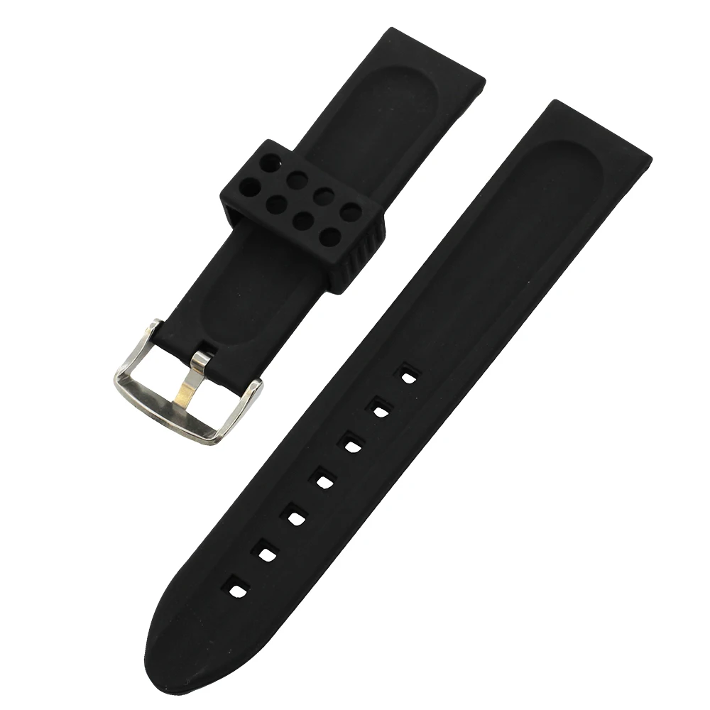 Silicone Rubber Watch Band Universal Watchband 30mm Pin Buckle Resin Strap Belt Wrist Loop Bracelet Black + Tool + Spring Bar
Silicone Rubber Watch Band Universal Watchband 30mm Pin Buckle Resin Strap Belt Wrist Loop Bracelet Black + Tool + Spring Bar