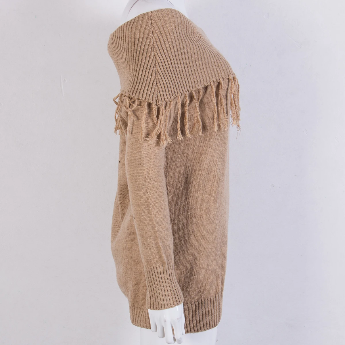 Women Sweaters Pullover Long Sleeve Off Shoulder Knitted Sweater Jumper Knitwear Tops Tassel Women Clothes Autumn
Women Sweaters Pullover Long Sleeve Off Shoulder Knitted Sweater Jumper Knitwear Tops Tassel Women Clothes Autumn