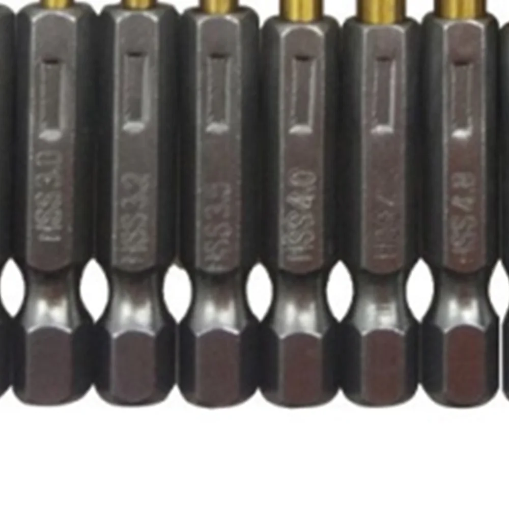 13pcs Drill Bit 1.5-6.5mm HSS High Speed Steel Titanium Coated Drill Bit Set 1/4 Hex Shank Tools
13pcs Drill Bit 1.5-6.5mm HSS High Speed Steel Titanium Coated Drill Bit Set 1/4 Hex Shank Tools