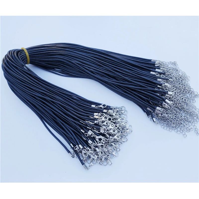 100 Pieces DIY Jewelry Findings 45cm Length and Extension Black Rope Cord for Necklace Wholesale Accessories
100 Pieces DIY Jewelry Findings 45cm Length and Extension Black Rope Cord for Necklace Wholesale Accessories