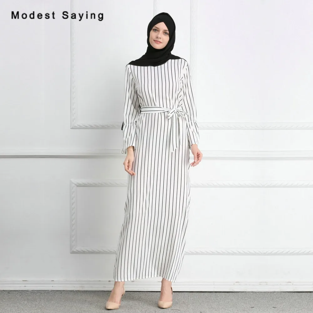 New Fashion Elegant Straight Muslim Stripe Evening Dresses 2018 with Sashes Long Sleeves Party Prom Gowns robe de soiree longue
New Fashion Elegant Straight Muslim Stripe Evening Dresses 2018 with Sashes Long Sleeves Party Prom Gowns robe de soiree longue