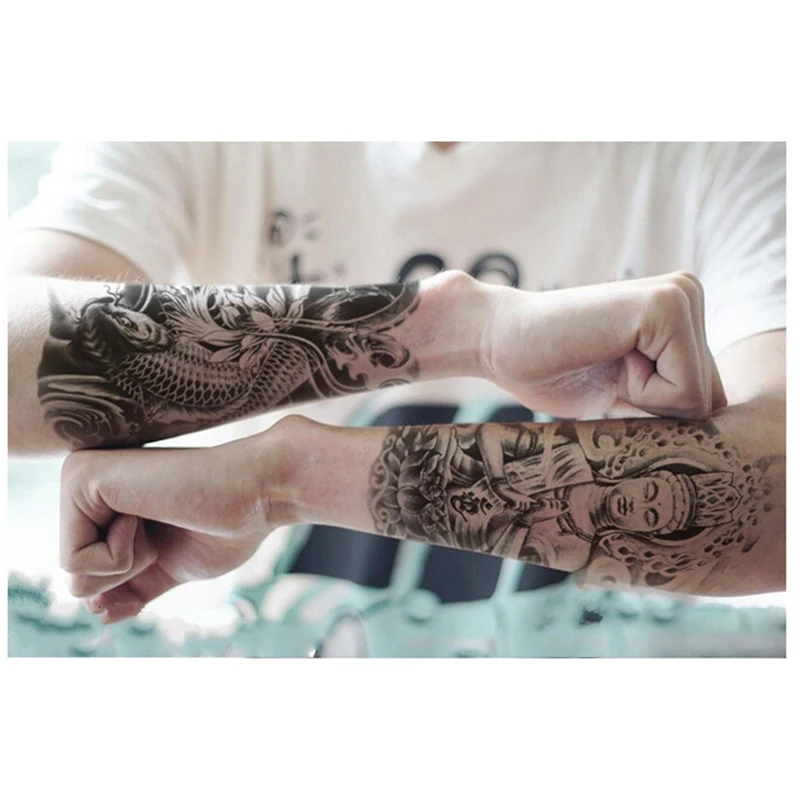 3D Buddha Tattoos Designs Stickers Body Art Arm Tattoo Sticker Boys Men Fake Large Temporary Waterproof Back Shoulder Tattoos
3D Buddha Tattoos Designs Stickers Body Art Arm Tattoo Sticker Boys Men Fake Large Temporary Waterproof Back Shoulder Tattoos