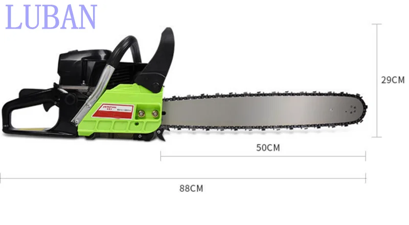 The new high - power professional oil sawing garden gasoline chain saws high - quality cutting trees LUBAN
The new high - power professional oil sawing garden gasoline chain saws high - quality cutting trees LUBAN