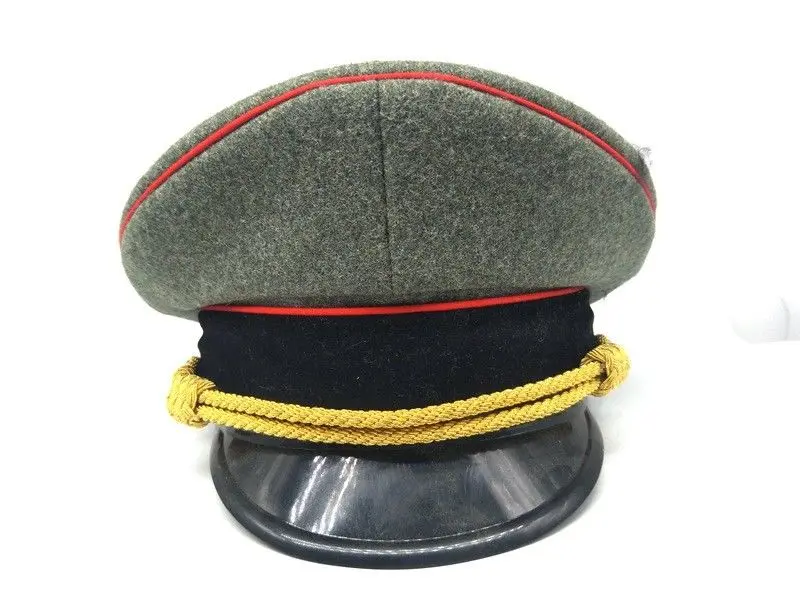WWII WW2 German Wool Army Elite Officer Visor Hat Gold Cord Cap 57 58 59 60 cm- World military Store | Спорт и развлечения